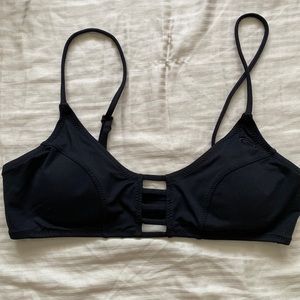 Black rip curl bathing suit top